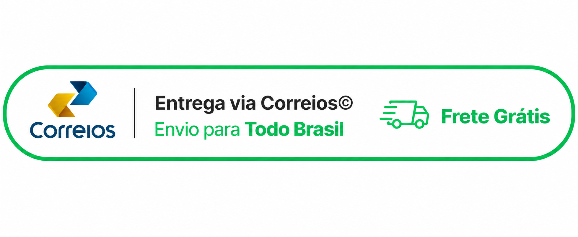 Entrega via Correios - Frete Grátis para Aracaju, SE e Região