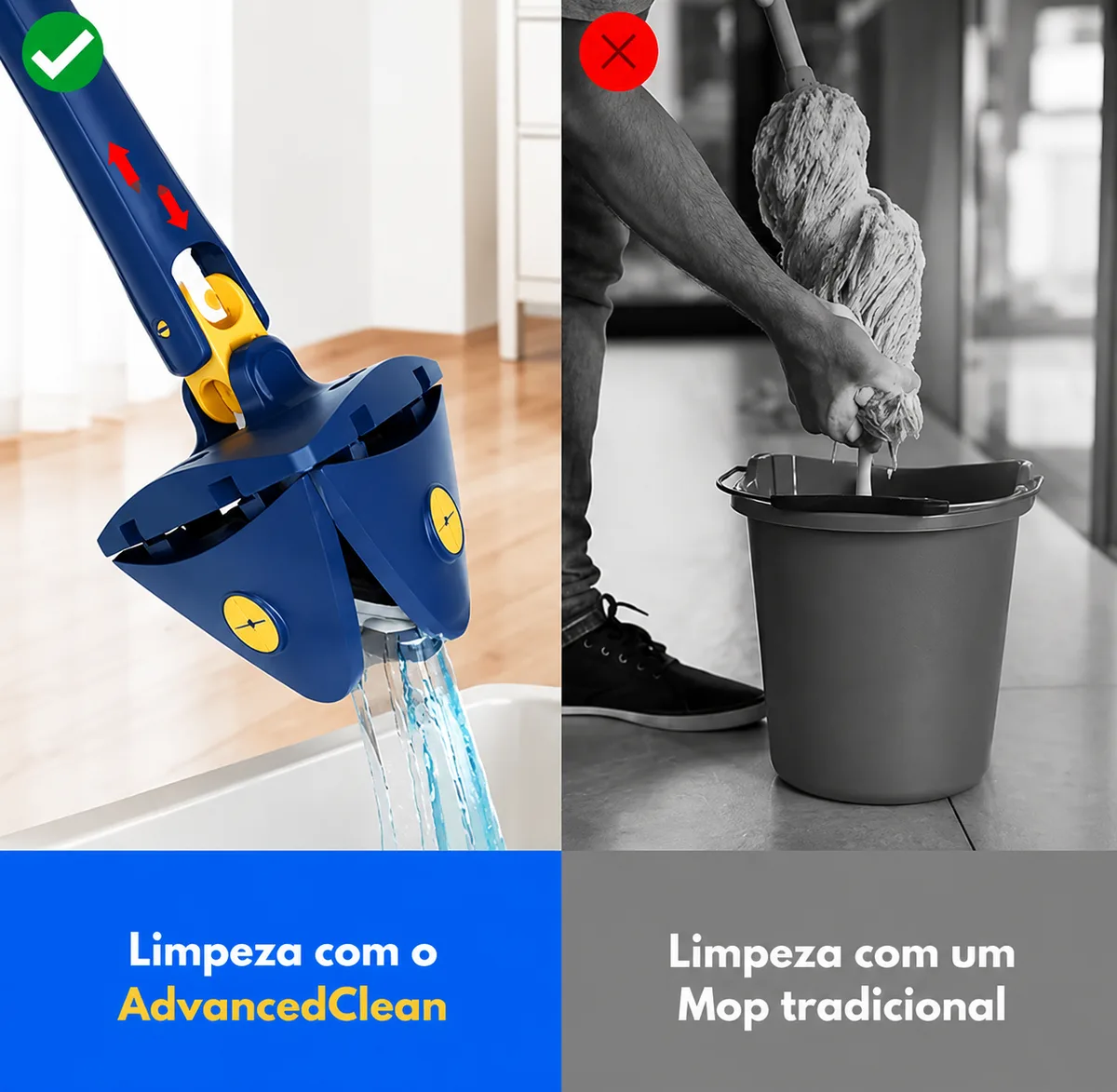 AdvancedClean vs Mop tradicional